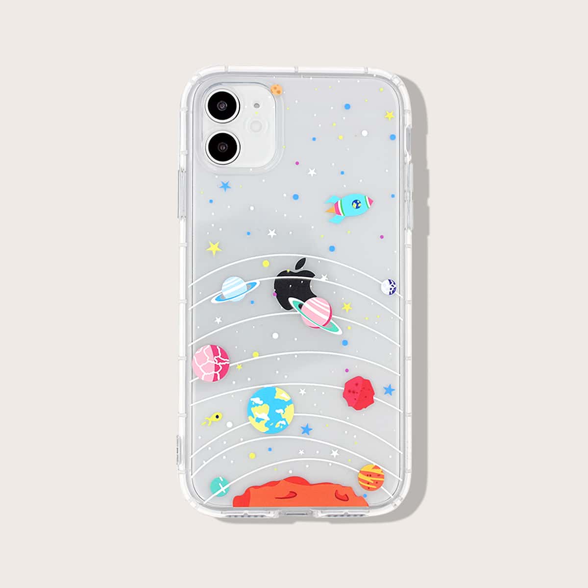 

Planet Pattern Clear iPhone Case