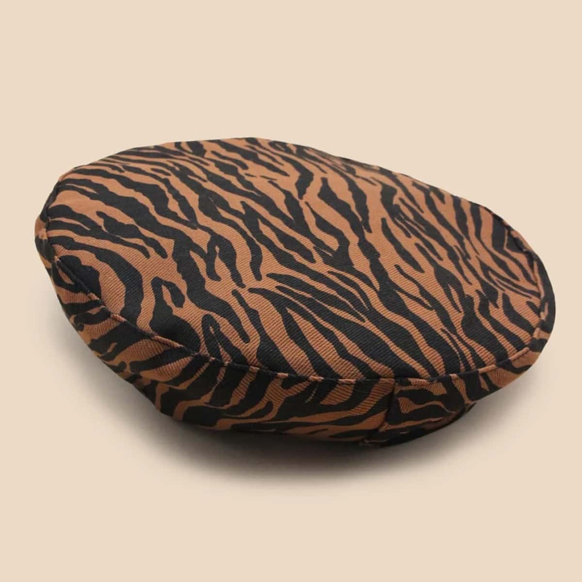 

Tiger Pattern Beret, Multicolor