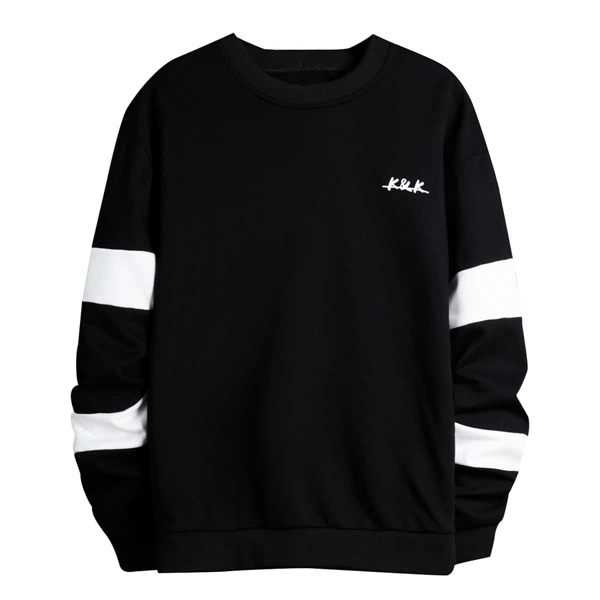 

Men Letter Graphic Drop Shoulder Sweatshirt, Black