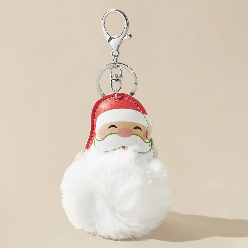 

Christmas Santa Claus Charm Keychain, Multicolor