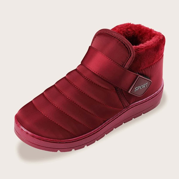 

Stitch Detail Boots, Red