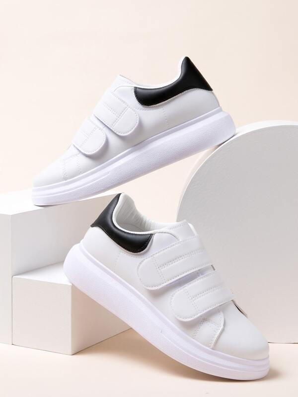 hook and loop strap sneakers