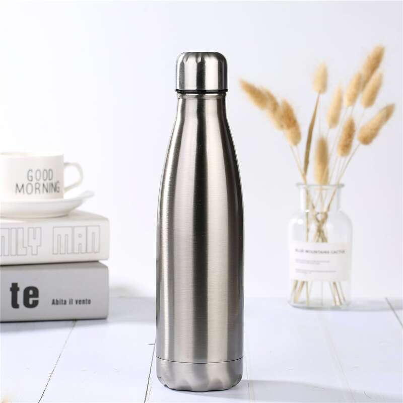 

1pc Stainless Steel Vacuum Cup, Silver