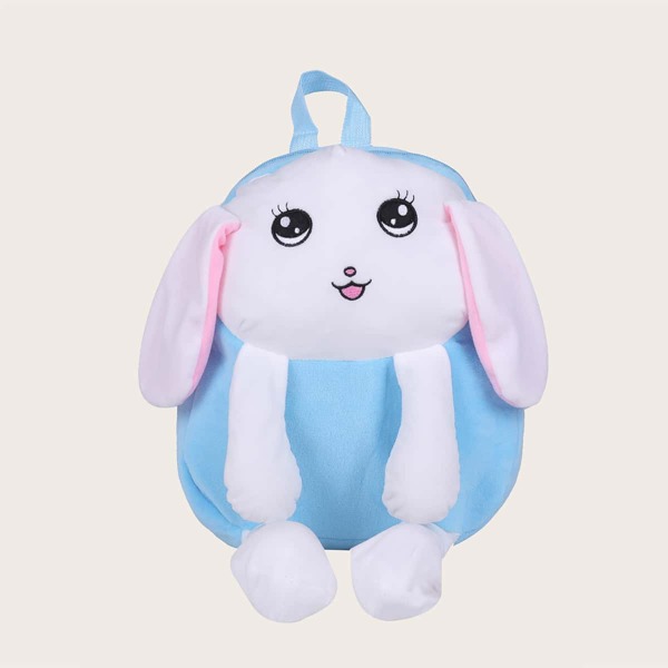 

Girls Cartoon Rabbit Design Backpack, Blue