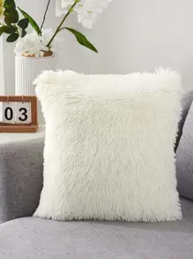 Funda de cojín unicolor sin relleno - Beis - Ver 3