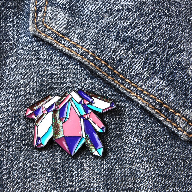 

Crystal Design Brooch, Multicolor