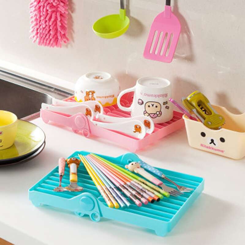 

1pc Foldable Random Color Drain Rack, Multicolor