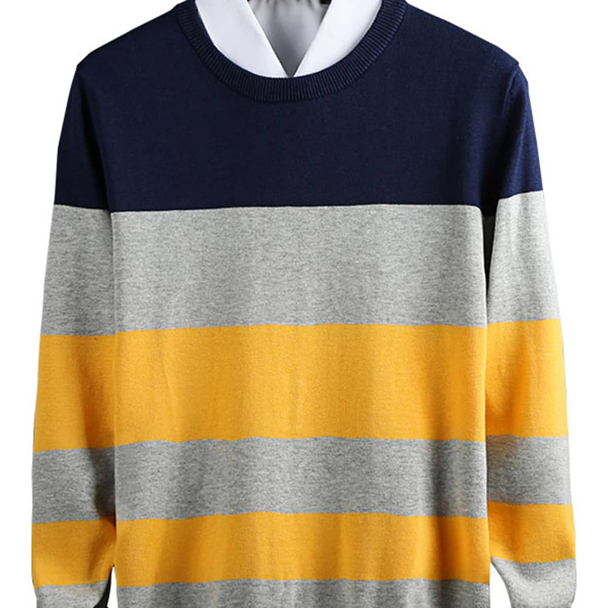 

Guys Striped Pattern Sweater, Multicolor