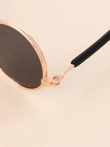 Gafas de sol para gato de lentes redondas - Negro - Ver 5