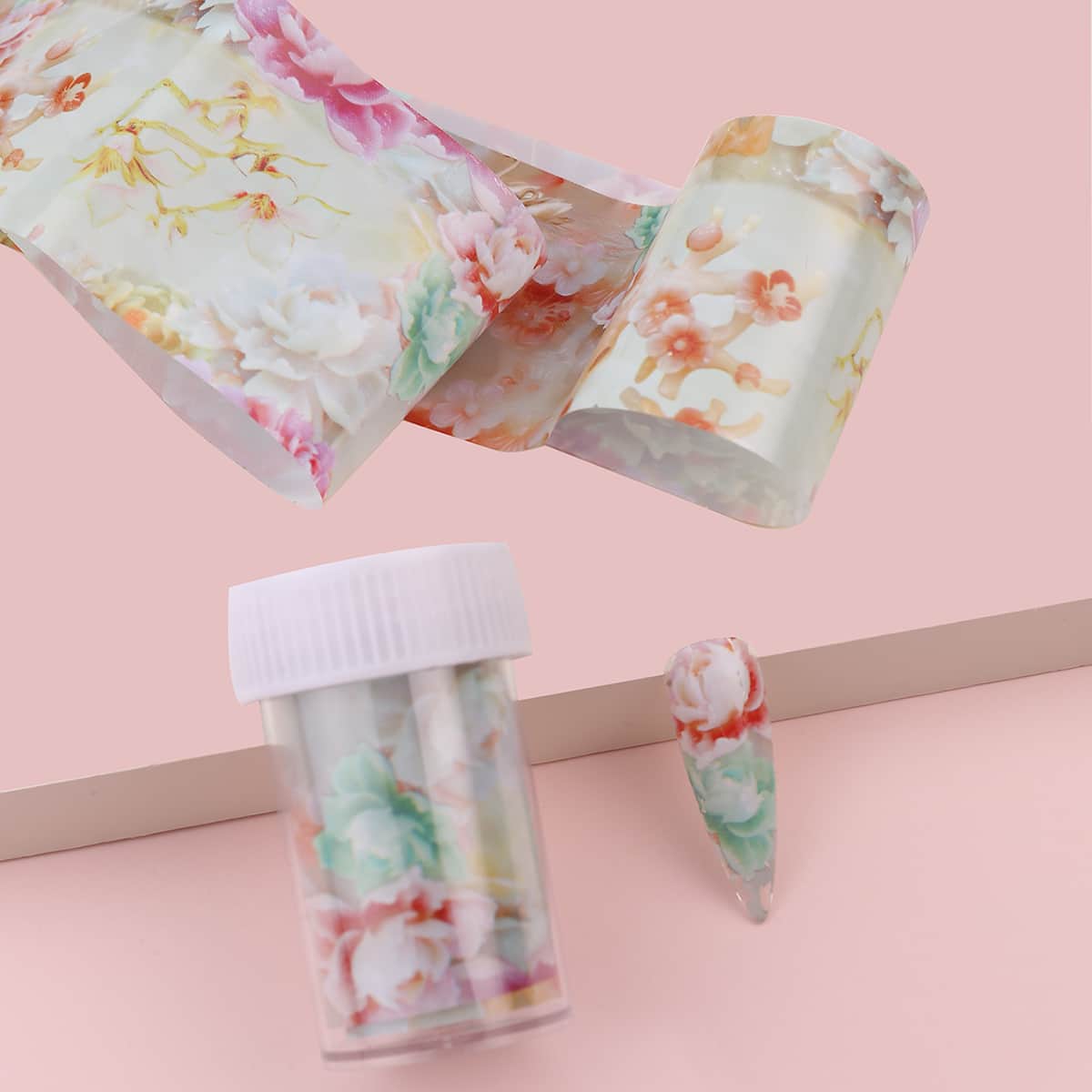 

1pc Marble Pattern Nail Sticker, Multicolor