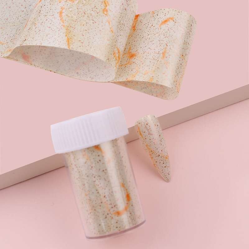 

1pc Marble Pattern Nail Sticker, Multicolor