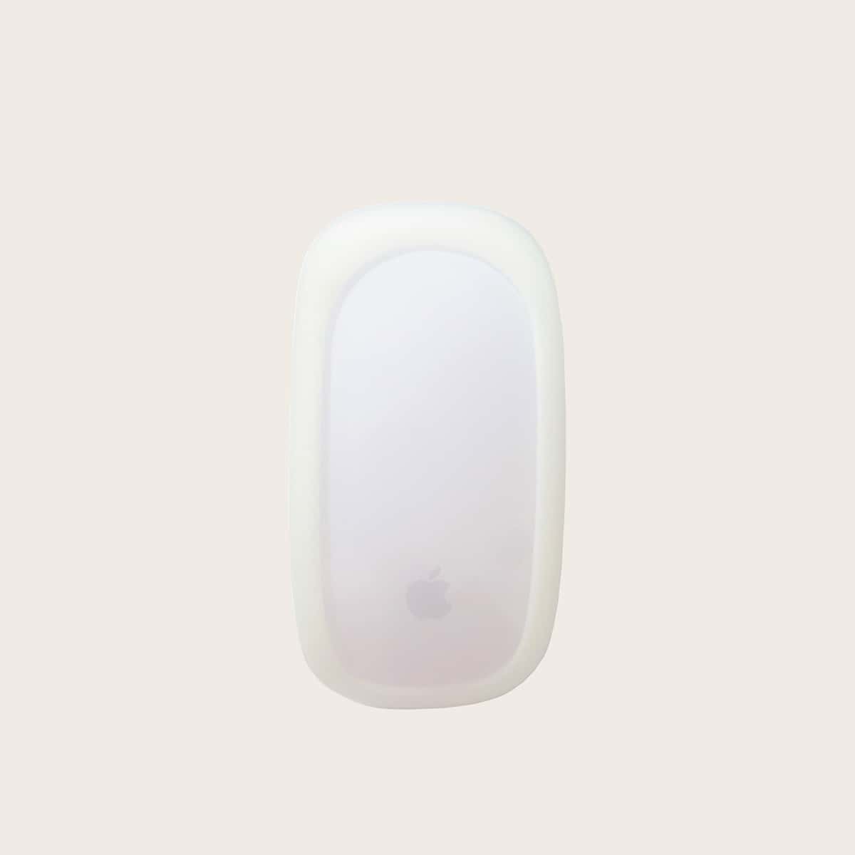 

Clear Silicone Mouse Case, White