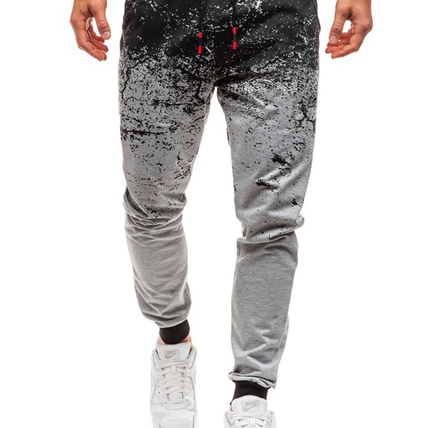 

Men Paint Splash Drawstring Waist Joggers, Multicolor