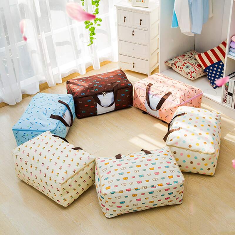 

1pc Mixed Pattern Random Quilt Storage Bag, Multicolor