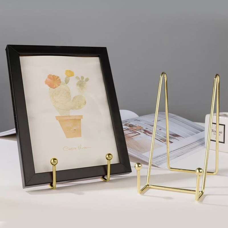 

1pc Metal File Holder, Gold