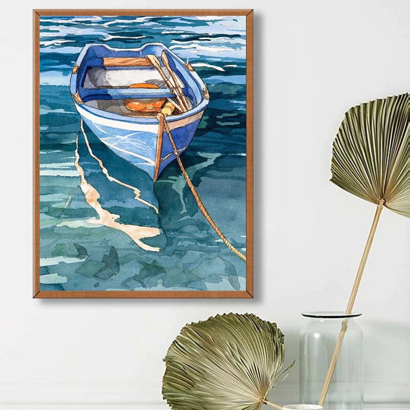 

Oil Painting DIY Diamond Painting Without Frame, Multicolor