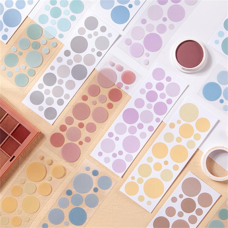 

6sheets Random Polka Dot Pattern Material Paper, Multicolor
