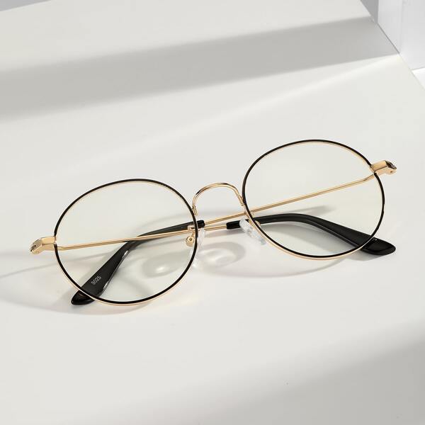 

Men Metal Frame Eyeglasses, Gold
