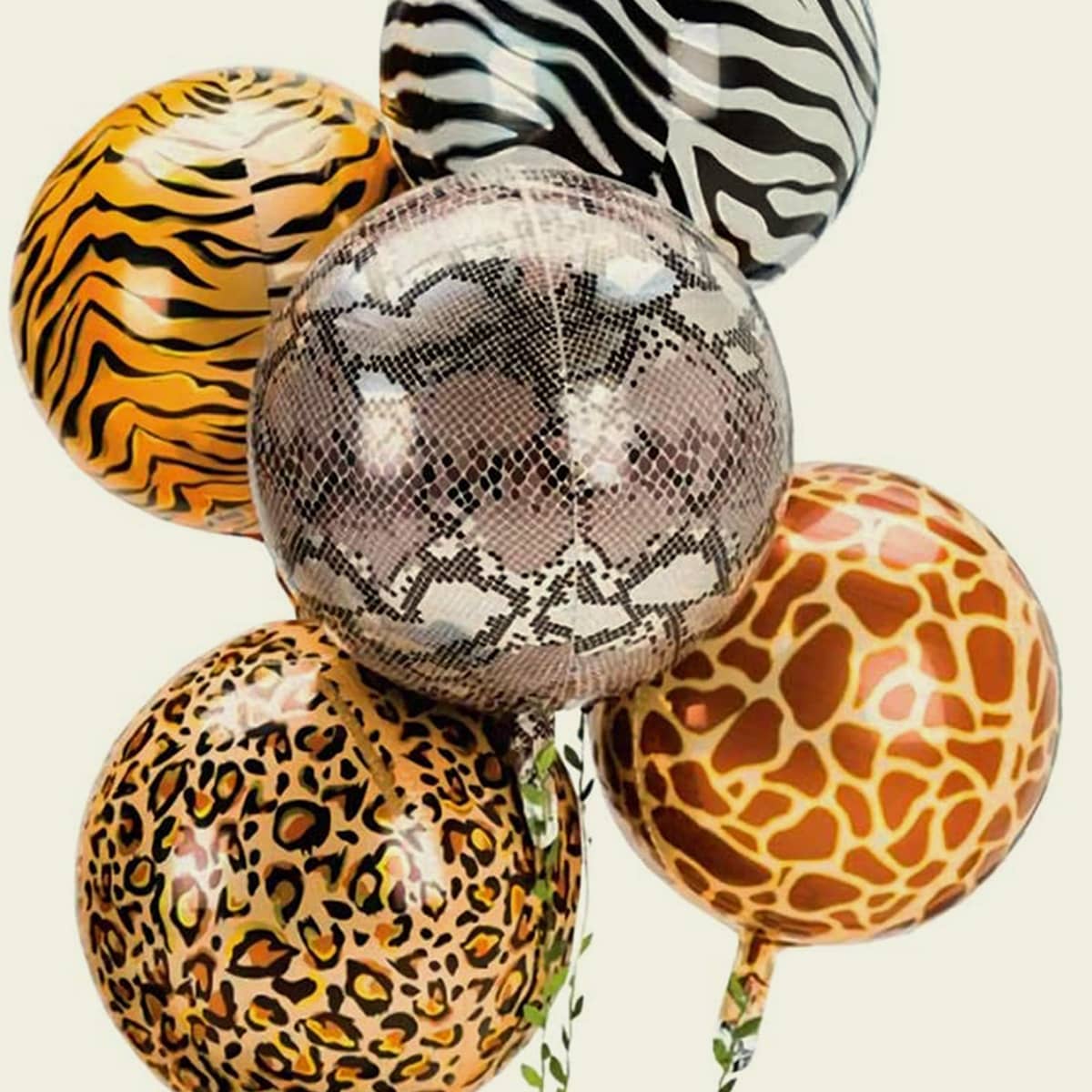 

5pcs Animal Pattern Balloon Set, Multicolor