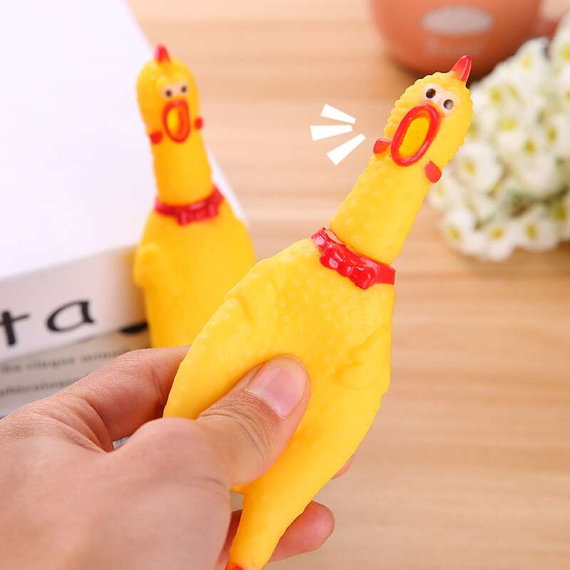 

1pc Tricky Screaming Chicken, Yellow
