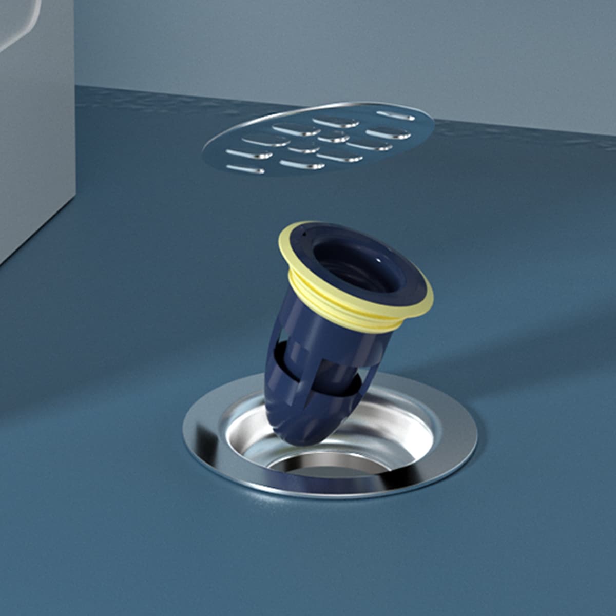 

Deodorant Floor Drain Core, Blue