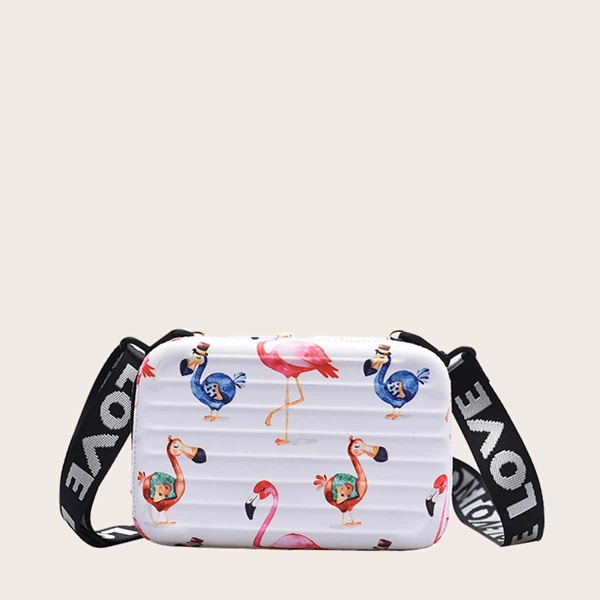

Girls Cartoon Graphic Crossbody Bag, Multicolor