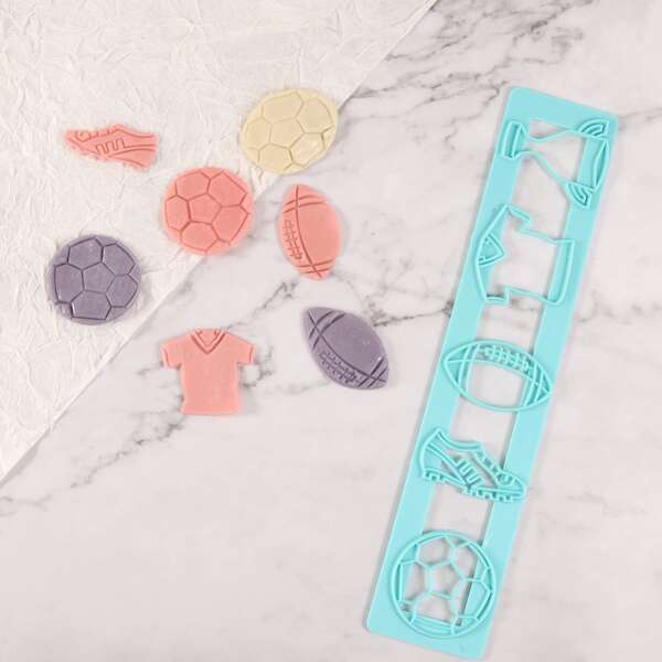 

1pc Plastic Biscuit Mold, Blue
