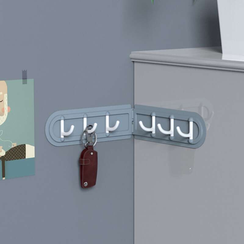 

1pc Foldable Corner Hook, Grey