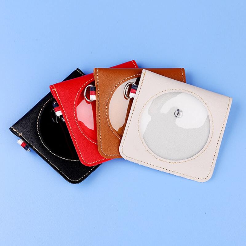 

1pc Random Data Cable PU Storage Bag, Multicolor