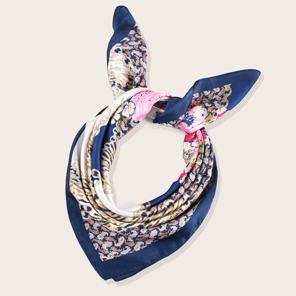 

Flower Pattern Bandana, Multicolor