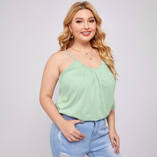 

Plus Solid Cami Top, Mint green