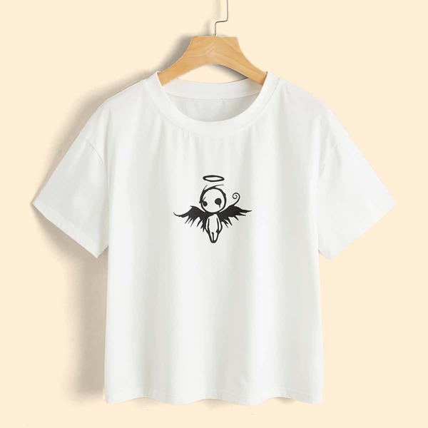 

Halloween Graphic Tee, White