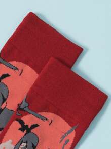 Calcetines de hombres con estampado de dibujos animados - Multicolor - Ver 3