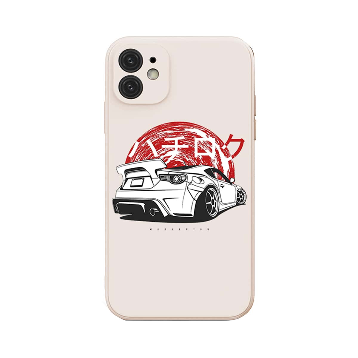 

Japanese Letter Graphic iPhone Case, Multicolor