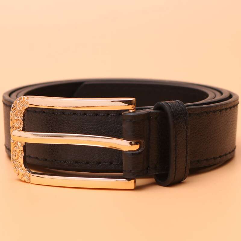 

Metal Buckle Belt, Black