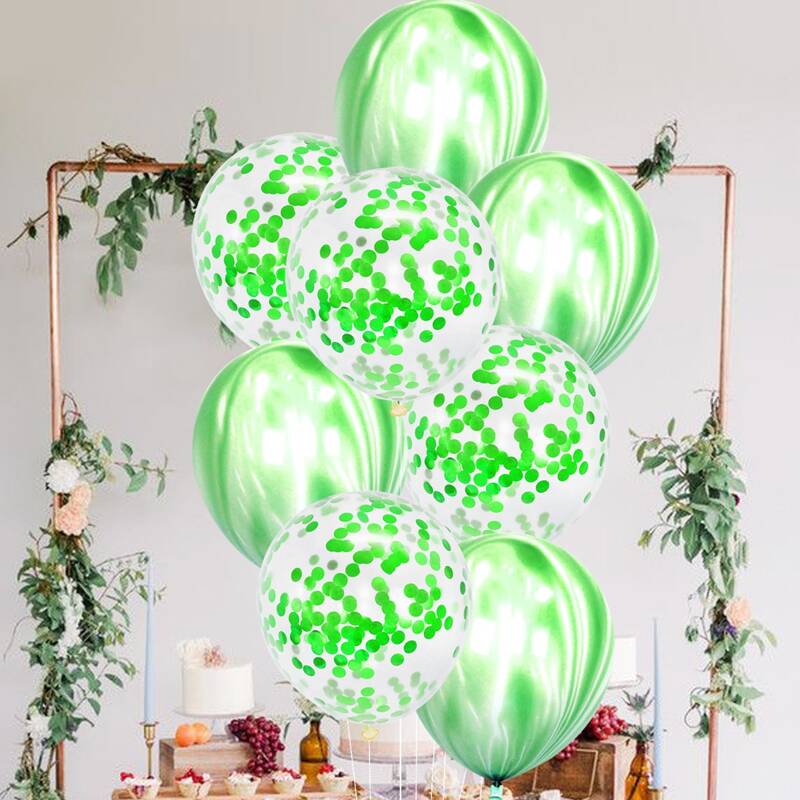 

8pcs Decorative Balloon & 1pc Ribbon, Multicolor