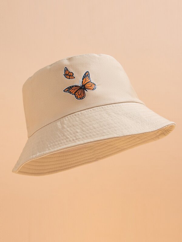 Butterfly Pattern Bucket Hat SHEIN UK