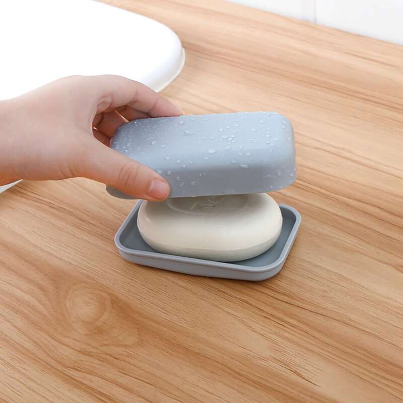 

1pc Double Layer Random Color Soap Dish Holder, Multicolor