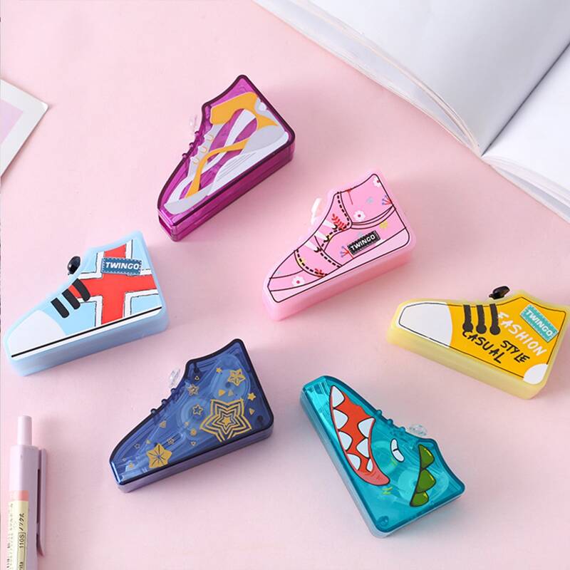 

1pc Shoe Shaped Random Correction Tape, Multicolor