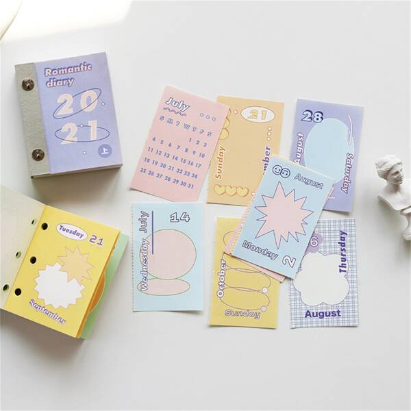 

1pc Random Mini 2021 Calendar, Multicolor