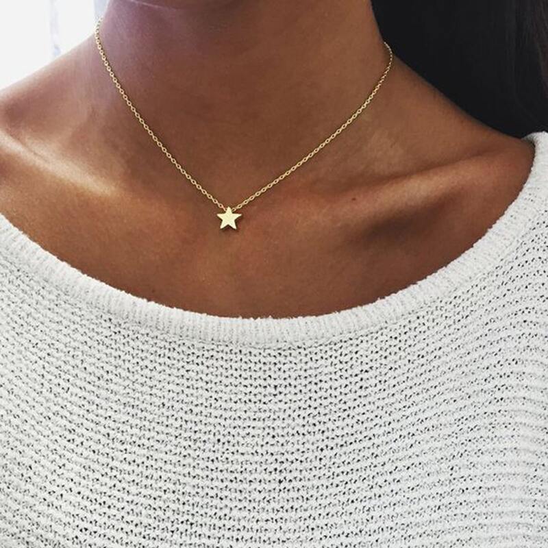 

Star Pendant Necklace, Gold