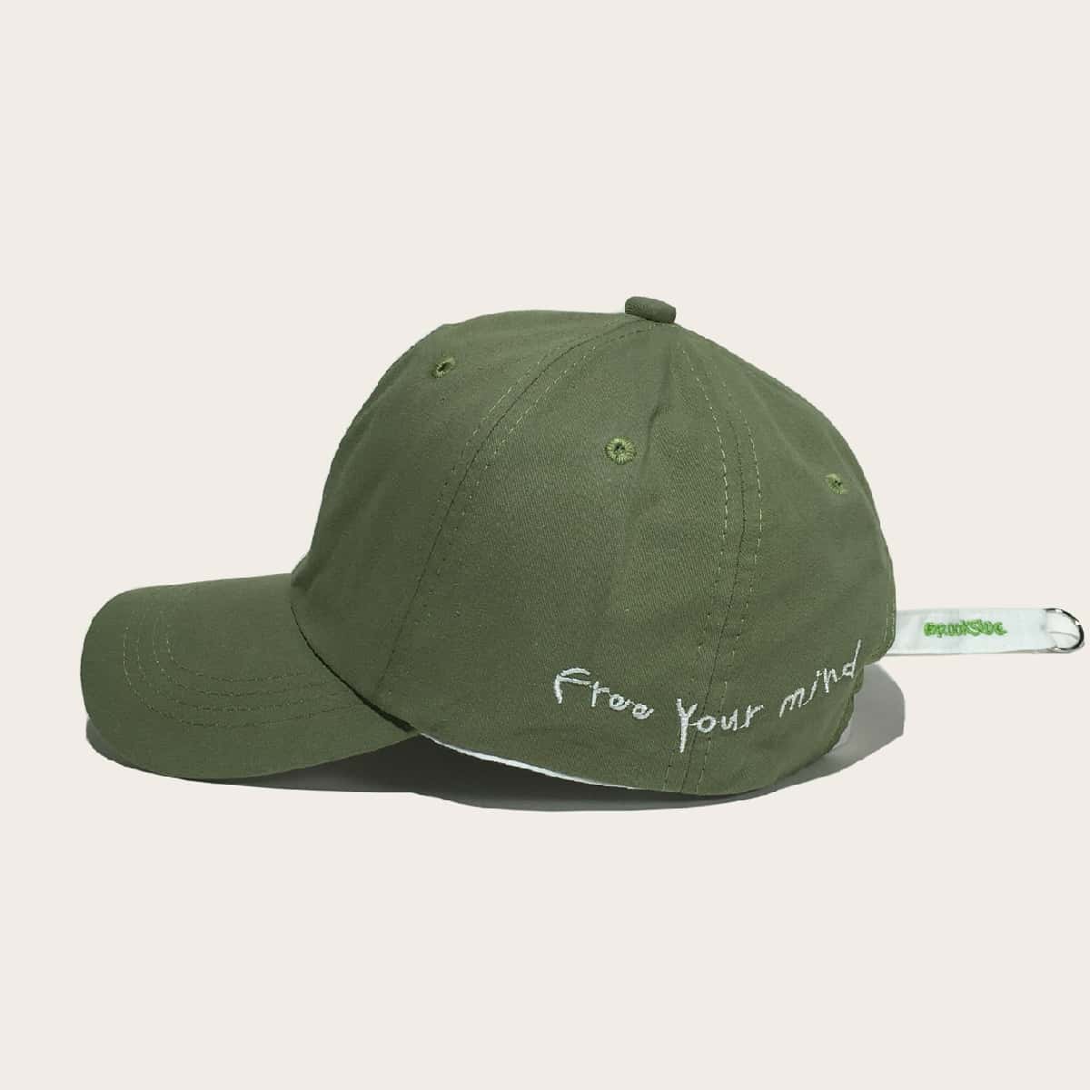 

Guys Letter Embroidery Baseball Cap, Army green