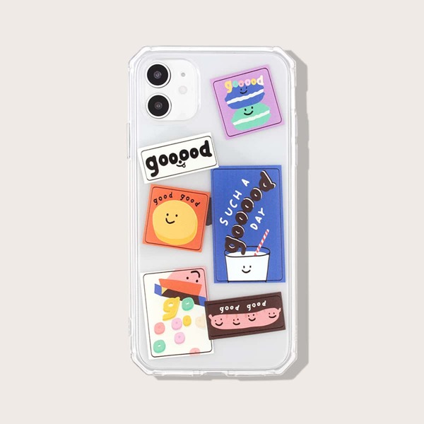 

Cartoon Graphic iPhone Case, Clear