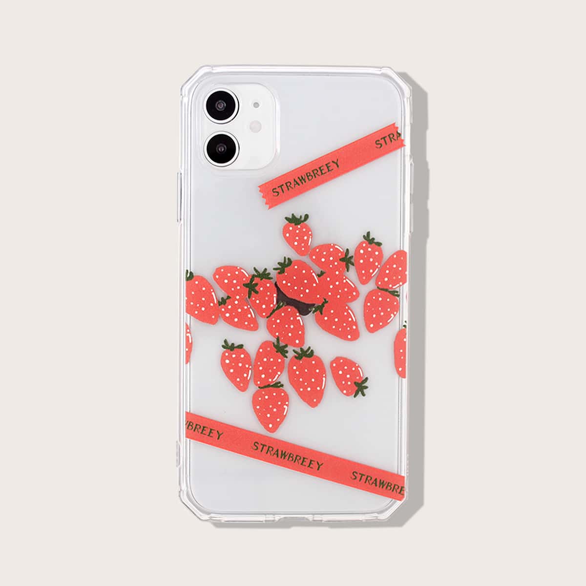 

Strawberry Clear iPhone Case