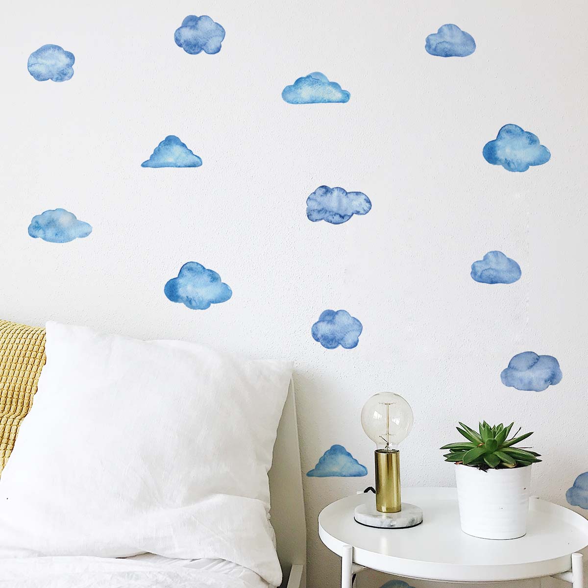 

Kids Cloud Print Wall Sticker, Blue