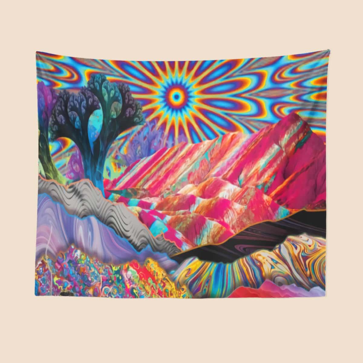 

Abstract Pattern Tapestry, Multicolor
