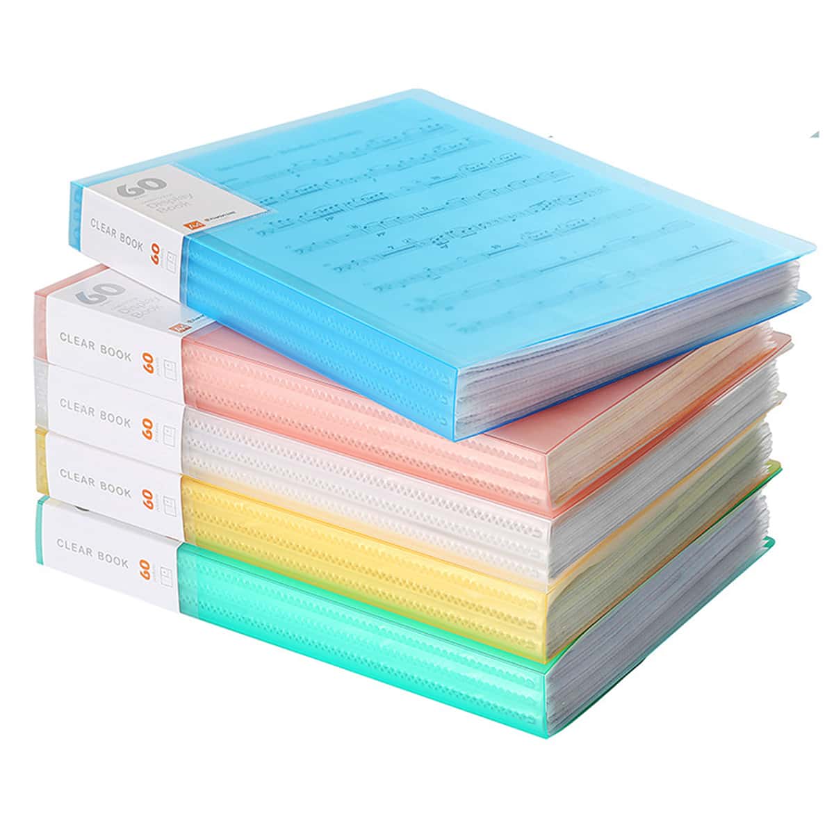 

1pc Random Plastic Clear Folder, Multicolor