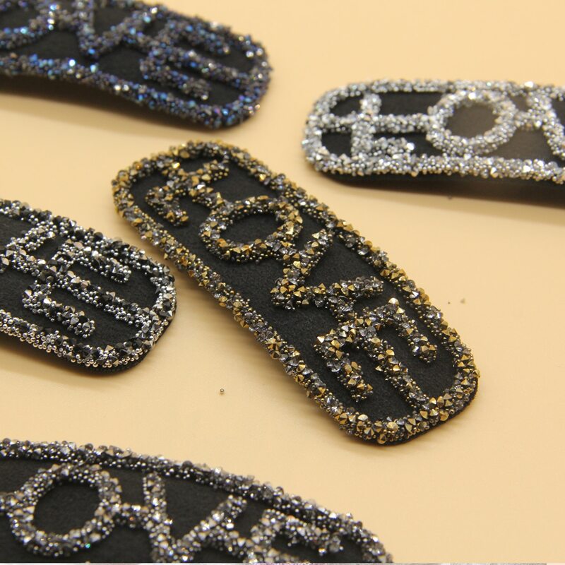 

1pc Random Rhinestone Hair Clip, Black
