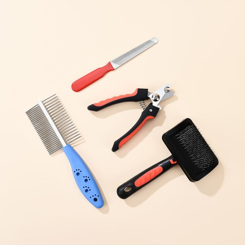 

4pcs Cat Grooming Tool Set, Multicolor