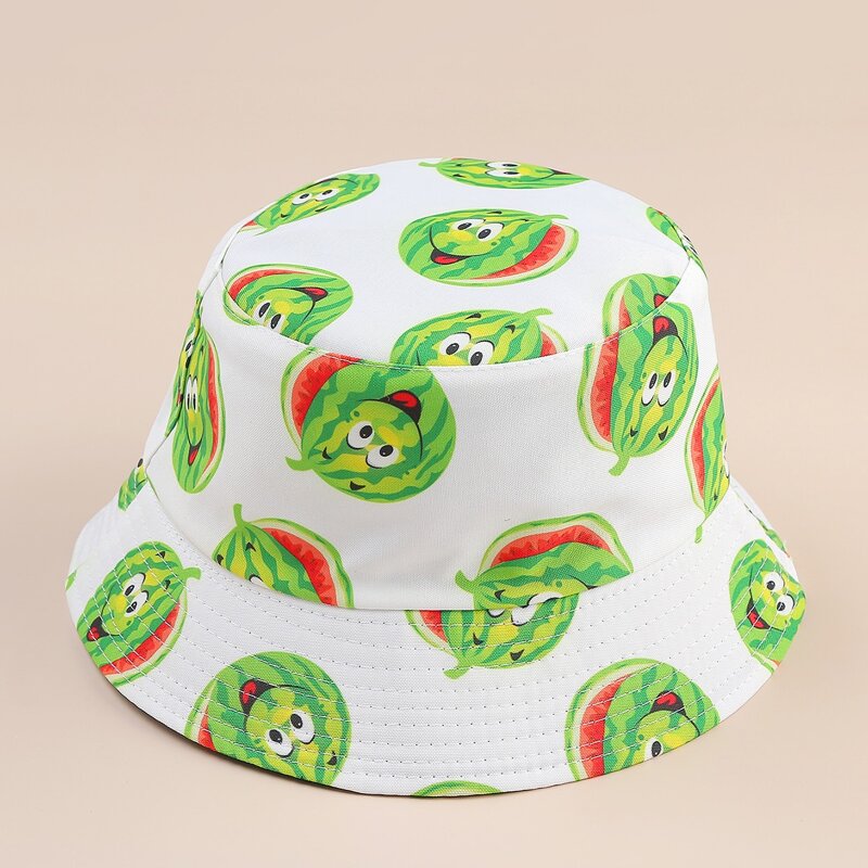 

Cartoon Watermelon Bucket Hat, Multicolor